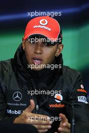 05.05.2011 Istanbul, Turkey,  Lewis Hamilton (GBR), McLaren Mercedes - Formula 1 World Championship, Rd 04, Turkish Grand Prix, Thursday Press Conference