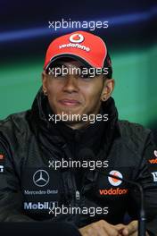 05.05.2011 Istanbul, Turkey,  Lewis Hamilton (GBR), McLaren Mercedes - Formula 1 World Championship, Rd 04, Turkish Grand Prix, Thursday Press Conference