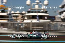 11.11.2011 Abu Dhabi, Abu Dhabi,  Michael Schumacher (GER), Mercedes GP  - Formula 1 World Championship, Rd 18, Abu Dhabi Grand Prix, Friday Practice
