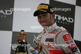 13.11.2011 Abu Dhabi, Abu Dhabi, Lewis Hamilton (GBR), McLaren Mercedes  - Formula 1 World Championship, Rd 18, Abu Dhabi Grand Prix, Sunday Podium