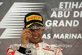 13.11.2011 Abu Dhabi, Abu Dhabi,  Lewis Hamilton (GBR), McLaren Mercedes  - Formula 1 World Championship, Rd 18, Abu Dhabi Grand Prix, Sunday Podium