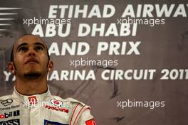 13.11.2011 Abu Dhabi, Abu Dhabi,  Lewis Hamilton (GBR), McLaren Mercedes  - Formula 1 World Championship, Rd 18, Abu Dhabi Grand Prix, Sunday Podium