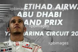 13.11.2011 Abu Dhabi, Abu Dhabi,  Lewis Hamilton (GBR), McLaren Mercedes  - Formula 1 World Championship, Rd 18, Abu Dhabi Grand Prix, Sunday Podium