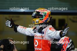 13.11.2011 Abu Dhabi, Abu Dhabi, Lewis Hamilton (GBR), McLaren Mercedes  - Formula 1 World Championship, Rd 18, Abu Dhabi Grand Prix, Sunday Podium