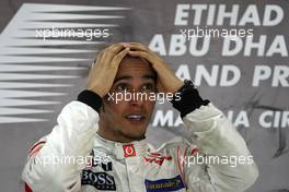 13.11.2011 Abu Dhabi, Abu Dhabi,  Lewis Hamilton (GBR), McLaren Mercedes  - Formula 1 World Championship, Rd 18, Abu Dhabi Grand Prix, Sunday Podium