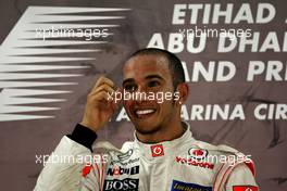 13.11.2011 Abu Dhabi, Abu Dhabi,  Lewis Hamilton (GBR), McLaren Mercedes  - Formula 1 World Championship, Rd 18, Abu Dhabi Grand Prix, Sunday Podium