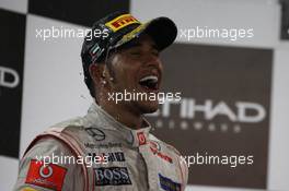 13.11.2011 Abu Dhabi, Abu Dhabi, Lewis Hamilton (GBR), McLaren Mercedes  - Formula 1 World Championship, Rd 18, Abu Dhabi Grand Prix, Sunday Podium