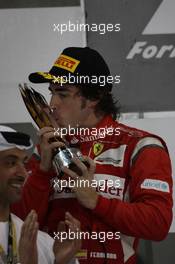 13.11.2011 Abu Dhabi, Abu Dhabi, Fernando Alonso (ESP), Scuderia Ferrari  - Formula 1 World Championship, Rd 18, Abu Dhabi Grand Prix, Sunday Podium