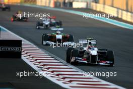 13.11.2011 Abu Dhabi, Abu Dhabi,  Sergio Perez (MEX), Sauber F1 Team  - Formula 1 World Championship, Rd 18, Abu Dhabi Grand Prix, Sunday Race