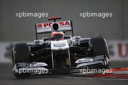 12.11.2011 Abu Dhabi, Abu Dhabi, Rubens Barrichello (BRA), AT&T Williams  - Formula 1 World Championship, Rd 18, Abu Dhabi Grand Prix, Saturday Practice