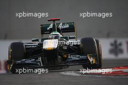 12.11.2011 Abu Dhabi, Abu Dhabi, Jarno Trulli (ITA), Team Lotus  - Formula 1 World Championship, Rd 18, Abu Dhabi Grand Prix, Saturday Practice