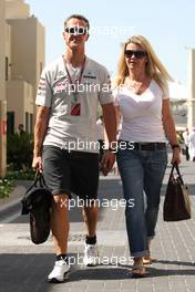12.11.2011 Abu Dhabi, Abu Dhabi,  Michael Schumacher (GER), Mercedes GP and his wife Corina - Formula 1 World Championship, Rd 18, Abu Dhabi Grand Prix, Saturday