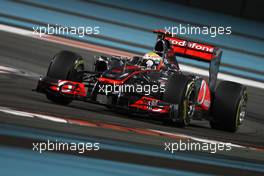 12.11.2011 Abu Dhabi, Abu Dhabi,  Lewis Hamilton (GBR), McLaren Mercedes  - Formula 1 World Championship, Rd 18, Abu Dhabi Grand Prix, Saturday Qualifying
