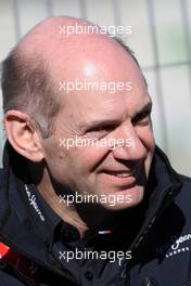 03.02.2011 Valencia, Spain,  Adrian Newey (GBR), Red Bull Racing, Technical Operations Director - Formula 1 Testing - Formula 1 World Championship 2011