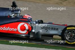 03.02.2011 Valencia, Spain,  Jenson Button (GBR), McLaren Mercedes  - Formula 1 Testing - Formula 1 World Championship 2011