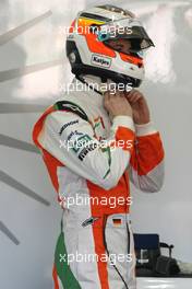 01.02.2011 Valencia, Spain,  Nico Hulkenberg (GER), Test Driver, Force India  - Formula 1 Testing - Formula 1 World Championship 2011