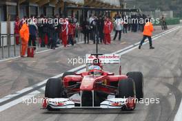 01.02.2011 Valencia, Spain,  Fernando Alonso (ESP), Scuderia Ferrari  - Formula 1 Testing - Formula 1 World Championship 2011