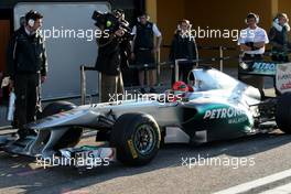 01.02.2011 Valencia, Spain,  Michael Schumacher (GER), Mercedes GP  - Formula 1 Testing - Formula 1 World Championship 2011