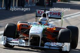 01.02.2011 Valencia, Spain,  Nico Hulkenberg (GER), Force India F1 Team, Test Driver - Formula 1 Testing - Formula 1 World Championship 2011