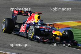 01.02.2011 Valencia, Spain,  Sebastian Vettel (GER), Red Bull Racing  - Formula 1 Testing - Formula 1 World Championship 2011