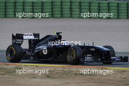01.02.2011 Valencia, Spain,  Rubens Barrichello (BRA), AT&T Williams, FW33  - Formula 1 Testing - Formula 1 World Championship 2011