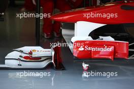 01.02.2011 Valencia, Spain,  Scuderia Ferrari, F150, front wing detail - Formula 1 Testing - Formula 1 World Championship 2011