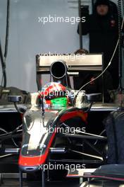 01.02.2011 Valencia, Spain,  Narain Karthikeyan (IND), Hispania Racing Team, HRT  - Formula 1 Testing - Formula 1 World Championship 2011