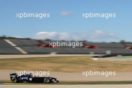 01.02.2011 Valencia, Spain,  Rubens Barrichello (BRA), Williams F1 Team  - Formula 1 Testing - Formula 1 World Championship 2011