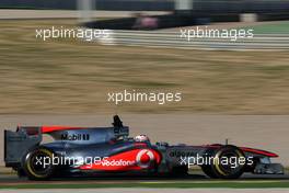 01.02.2011 Valencia, Spain,  Gary Paffett (GBR), Test Driver, McLaren Mercedes  - Formula 1 Testing - Formula 1 World Championship 2011