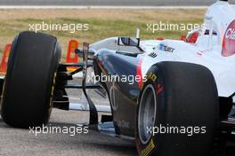 01.02.2011 Valencia, Spain,  Kamui Kobayashi (JAP), Sauber F1 Team, C30, details - Formula 1 Testing - Formula 1 World Championship 2011