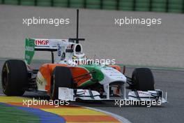 01.02.2011 Valencia, Spain,  Nico Hulkenberg (GER), Force India F1 Team, Test Driver - Formula 1 Testing - Formula 1 World Championship 2011