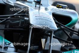 01.02.2011 Valencia, Spain,  Nico Rosberg (GER), Mercedes GP Petronas F1 Team, MGP W02, detail - Formula 1 Testing - Formula 1 World Championship 2011