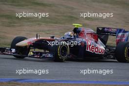 01.02.2011 Valencia, Spain,  Jaime Alguersuari (ESP), Scuderia Toro Rosso, STR06  - Formula 1 Testing - Formula 1 World Championship 2011