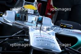 01.02.2011 Valencia, Spain,  Nico Rosberg (GER), Mercedes GP Petronas F1 Team, MGP W02, detail - Formula 1 Testing - Formula 1 World Championship 2011