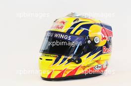01.02.2011 Valencia, Spain,  Jaime Alguersuari (ESP), Scuderia Toro Rosso  helmet - Formula 1 Testing - Formula 1 World Championship 2011