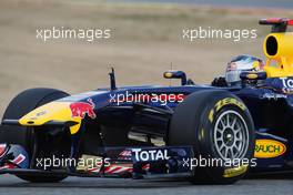01.02.2011 Valencia, Spain,  Sebastian Vettel (GER), Red Bull Racing, RB7 - Formula 1 Testing - Formula 1 World Championship 2011