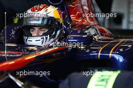 01.02.2011 Valencia, Spain,  Jaime Alguersuari (ESP), Scuderia Toro Rosso - Formula 1 Testing - Formula 1 World Championship 2011