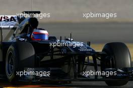 02.02.2011 Valencia, Spain,  Rubens Barrichello (BRA), Williams F1 Team  - Formula 1 Testing - Formula 1 World Championship 2011