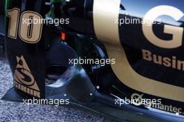 02.02.2011 Valencia, Spain,  Lotus Renault GP, R31, exhaust system - Formula 1 Testing - Formula 1 World Championship 2011