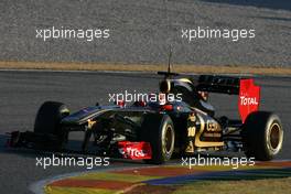 02.02.2011 Valencia, Spain,  Robert Kubica (POL), Lotus Renault GP  - Formula 1 Testing - Formula 1 World Championship 2011