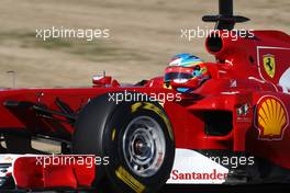 02.02.2011 Valencia, Spain,  Fernando Alonso (ESP), Scuderia Ferrari, F150 - Formula 1 Testing - Formula 1 World Championship 2011