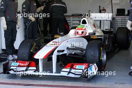 02.02.2011 Valencia, Spain,  Sergio Pérez (MEX), Sauber F1 Team - Formula 1 Testing - Formula 1 World Championship 2011