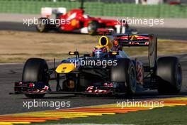 02.02.2011 Valencia, Spain,  Mark Webber (AUS), Red Bull Racing, RB7 - Formula 1 Testing - Formula 1 World Championship 2011