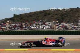 02.02.2011 Valencia, Spain,  Jaime Alguersuari (ESP), Scuderia Toro Rosso, STR06 - Formula 1 Testing - Formula 1 World Championship 2011