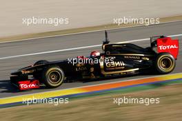 02.02.2011 Valencia, Spain,  Robert Kubica (POL), Lotus Renault GP  - Formula 1 Testing - Formula 1 World Championship 2011