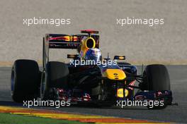 02.02.2011 Valencia, Spain,  Sebastian Vettel (GER), Red Bull Racing  - Formula 1 Testing - Formula 1 World Championship 2011