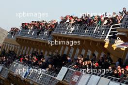 02.02.2011 Valencia, Spain,  Fans watch from the grandstands - Formula 1 Testing - Formula 1 World Championship 2011