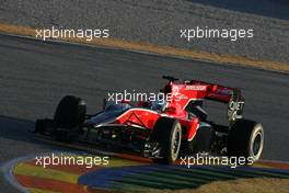 02.02.2011 Valencia, Spain,  Timo Glock (GER), Virgin Racing  - Formula 1 Testing - Formula 1 World Championship 2011