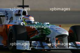 02.02.2011 Valencia, Spain,  Paul di Resta (GBR), Force India F1 Team  - Formula 1 Testing - Formula 1 World Championship 2011