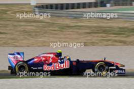 02.02.2011 Valencia, Spain,  Jaime Alguersuari (ESP), Scuderia Toro Rosso, STR06 - Formula 1 Testing - Formula 1 World Championship 2011